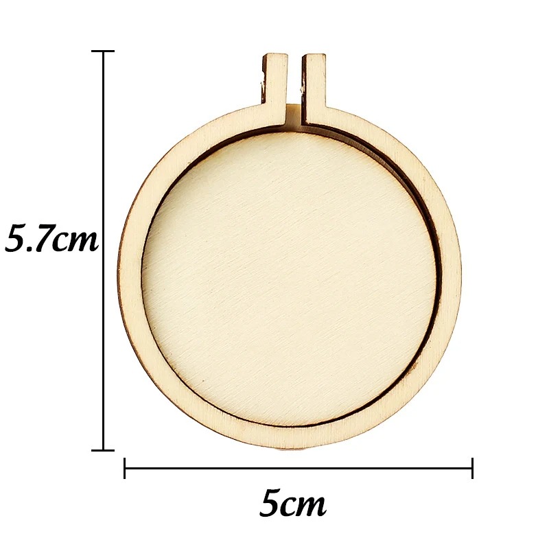 Wood Ring Blank - 1/3/5pcs Houten Borduurring Rond Voor DIY