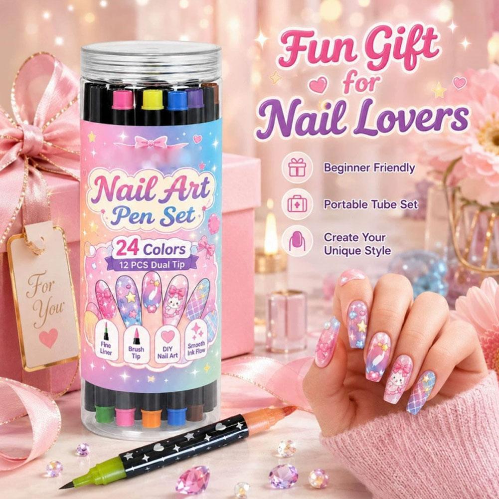 Copic Marker Sketch - 12-delige set nagelkunststiften met dubbele punt,