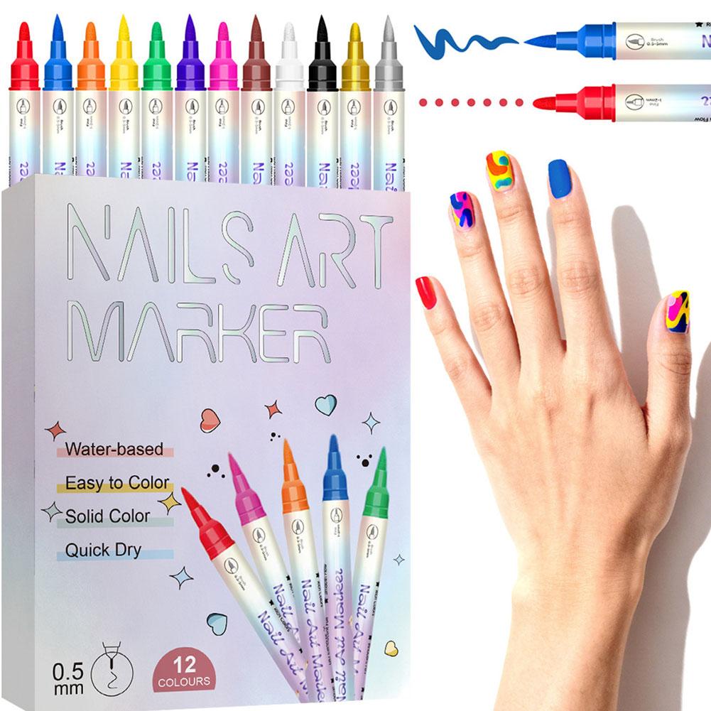 Copic Marker Sketch - 12 Kleuren Nagellak Stiften Waterbasis Snel